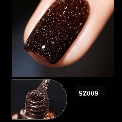 Vernis à ongles à paillettes et à diamants