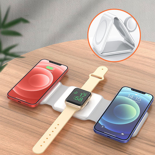 Chargeur de voyage sans fil 3 en 1