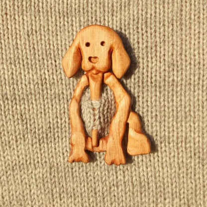 🔥Broche Broche avec Motif Animal en Bois