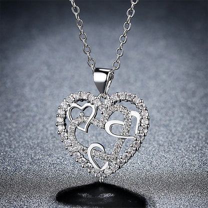 Collier Coeurs Entrelacés