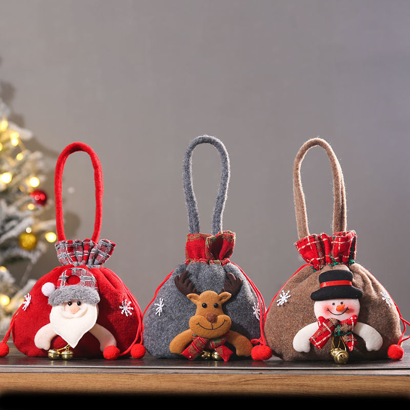 Sac de poupée de cadeau de Noël