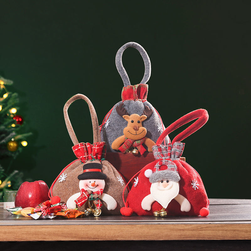 Sac de poupée de cadeau de Noël
