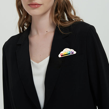 Broche nuage changeant d'humeur