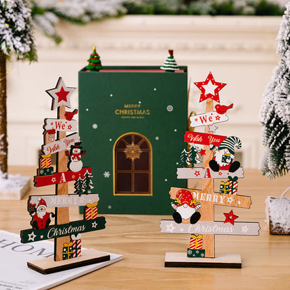 Ornement de Noël bonhomme de neige vieil homme en bois