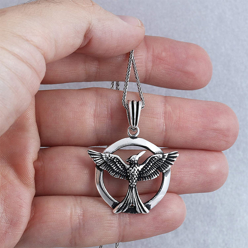 Collier Phoenix Cercle Pour Homme