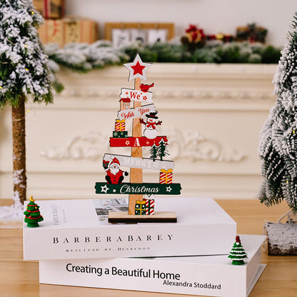 Ornement de Noël bonhomme de neige vieil homme en bois