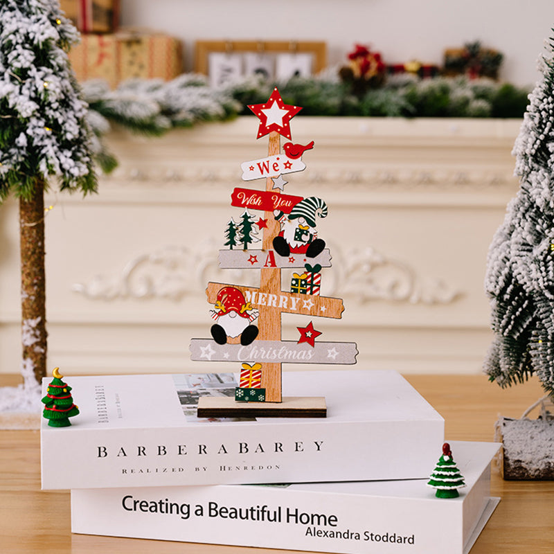 Ornement de Noël bonhomme de neige vieil homme en bois