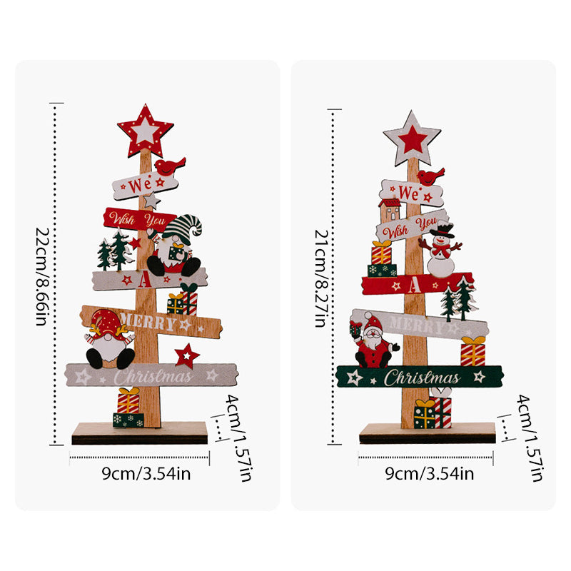 Ornement de Noël bonhomme de neige vieil homme en bois