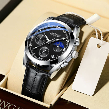 Montre à quartz lumineuse étanche pour homme