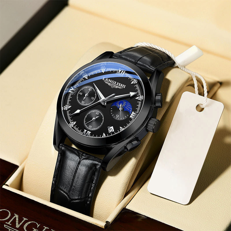Montre à quartz lumineuse étanche pour homme