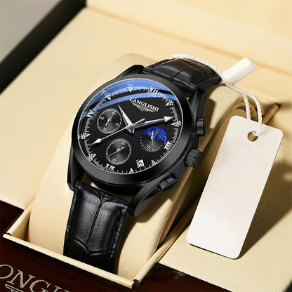 Montre à quartz lumineuse étanche pour homme