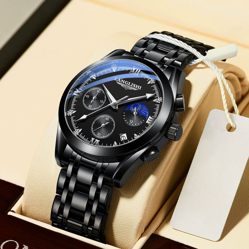 Montre à quartz lumineuse étanche pour homme