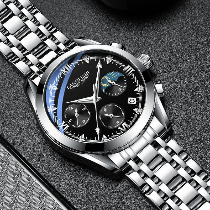 Montre à quartz lumineuse étanche pour homme