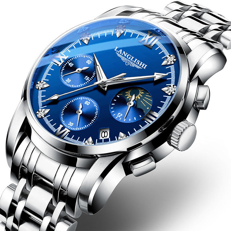 Montre à quartz lumineuse étanche pour homme