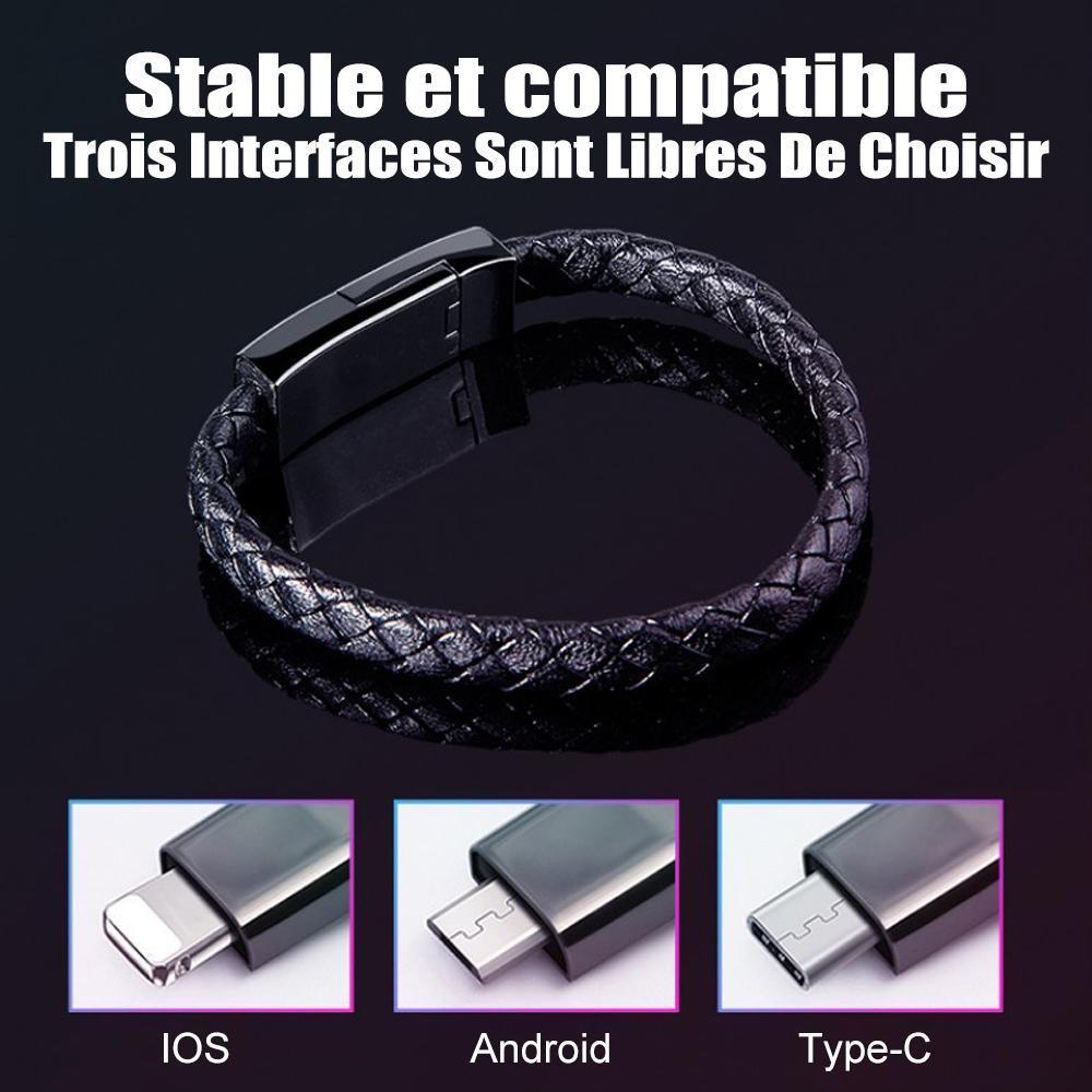 Bracelet avec Câble Charge Rapide