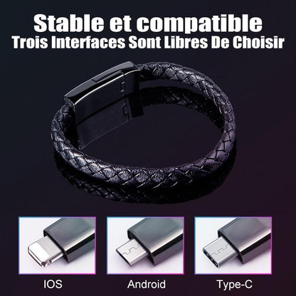 Bracelet avec Câble Charge Rapide