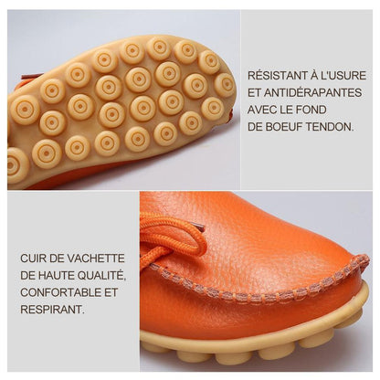 Chaussures Paresseuses Pois À Talon Plat