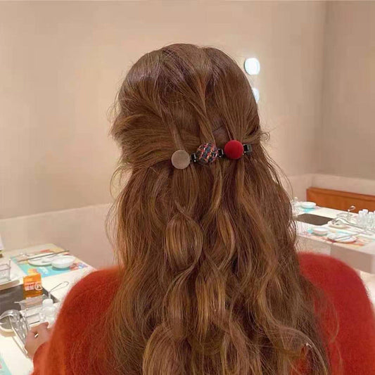 Pince à Tête de Bec de Canard en Boule de Cheveux