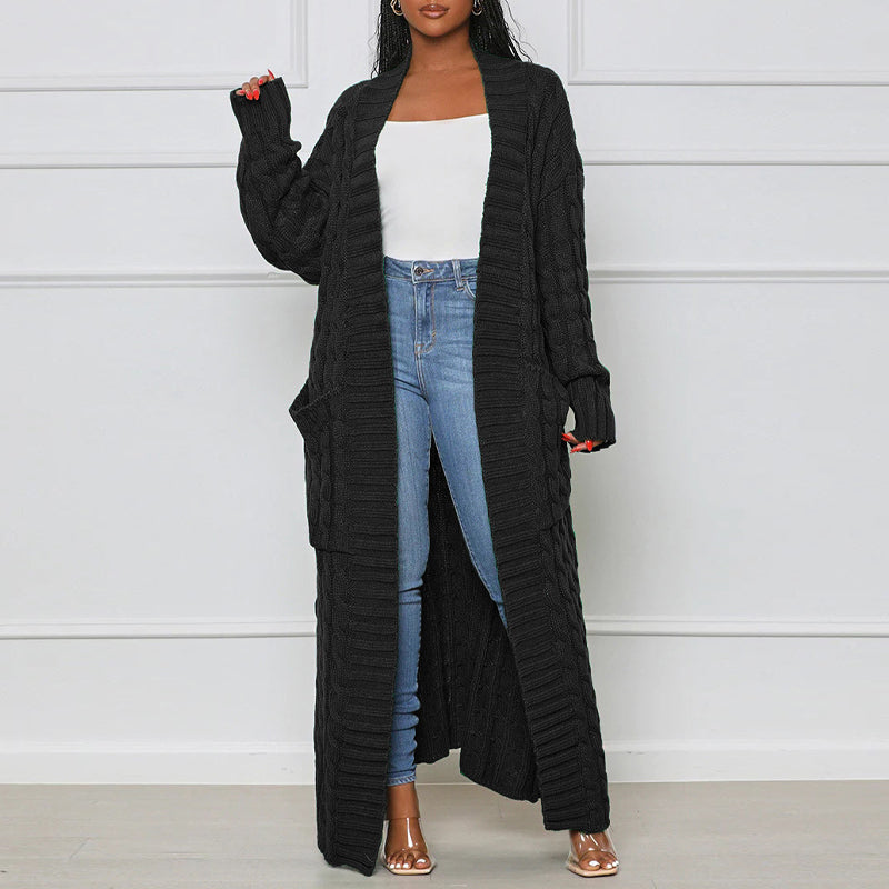 Veste de Pull Longue Torsion