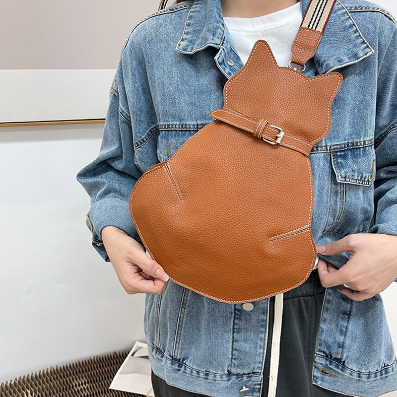 Sac à bandoulière en forme de chat