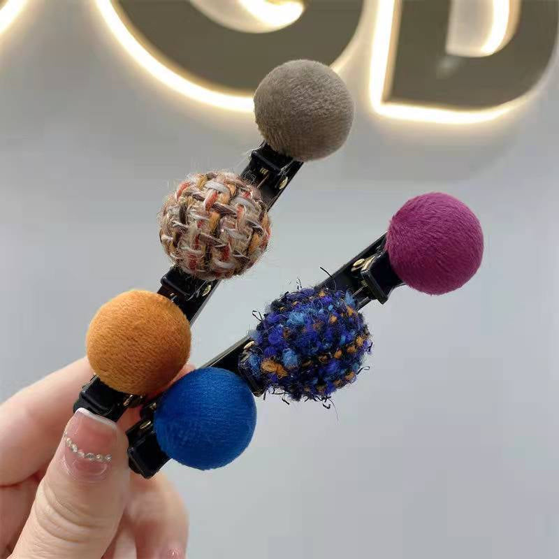 Pince à Tête de Bec de Canard en Boule de Cheveux