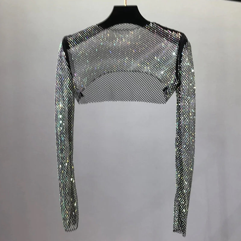 Haut de Cape de Protection Solaire en Diamant Maillé
