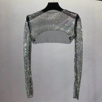 Haut de Cape de Protection Solaire en Diamant Maillé