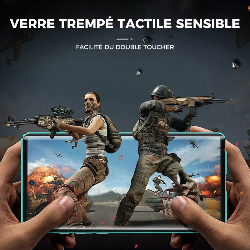 Étui de téléphone double face en verre trempé magnétique Samsung