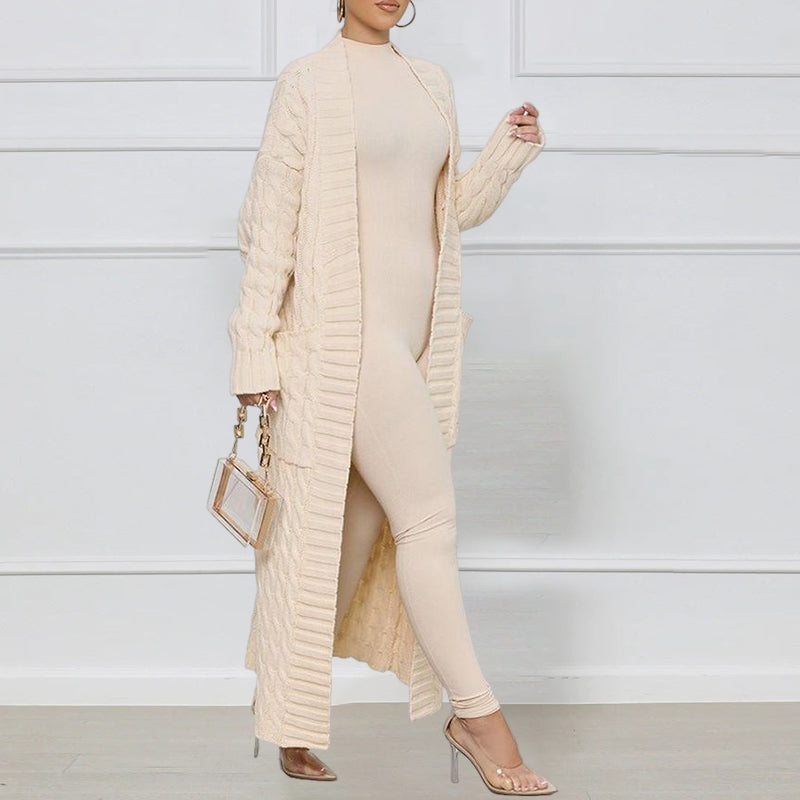 Veste de Pull Longue Torsion