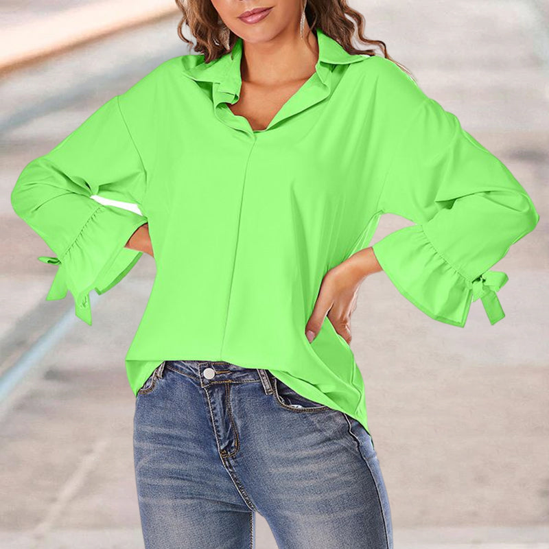 Blouse ample à manches évasées