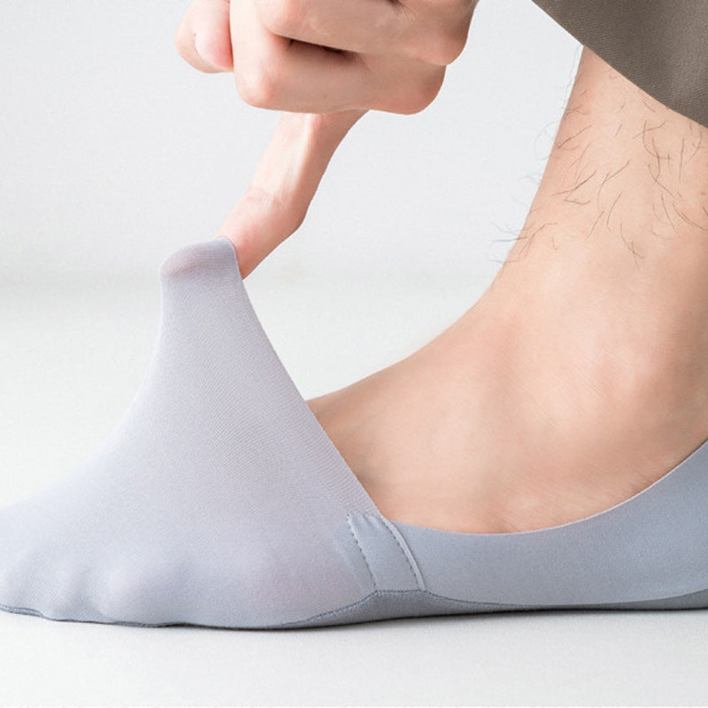 🧦Chaussettes confortables en soie glacée antidérapantes