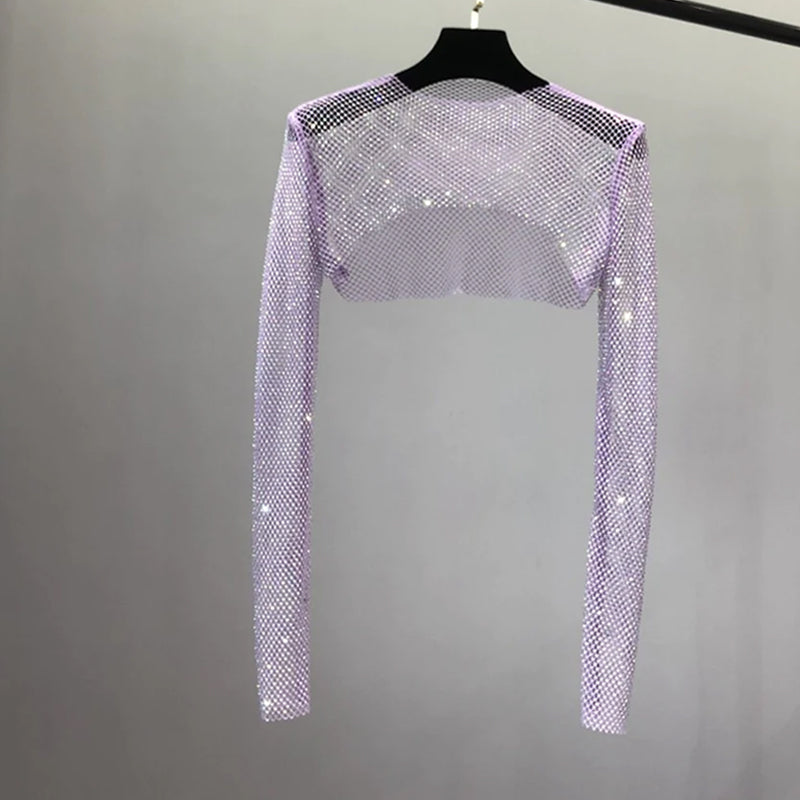 Haut de Cape de Protection Solaire en Diamant Maillé