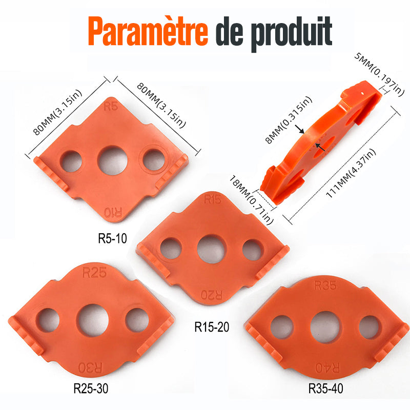 Jeu de 4 Mèches Arrondies Moules