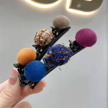 Pince à Tête de Bec de Canard en Boule de Cheveux