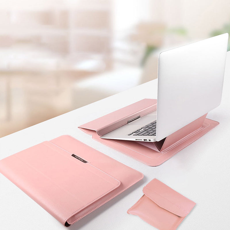 Housse pour ordinateur portable Housse en cuir avec support réglable