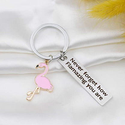 Porte-clés Flamant Rose Motivant