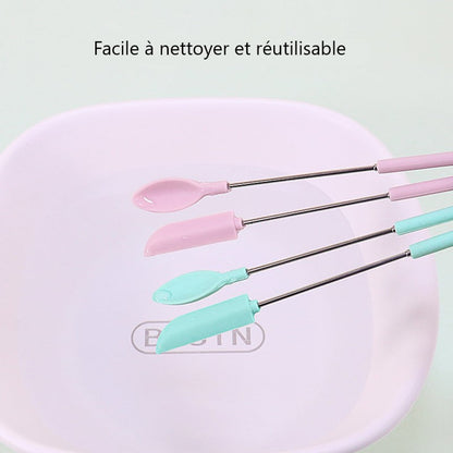 Mini spatule télescopique en silicone
