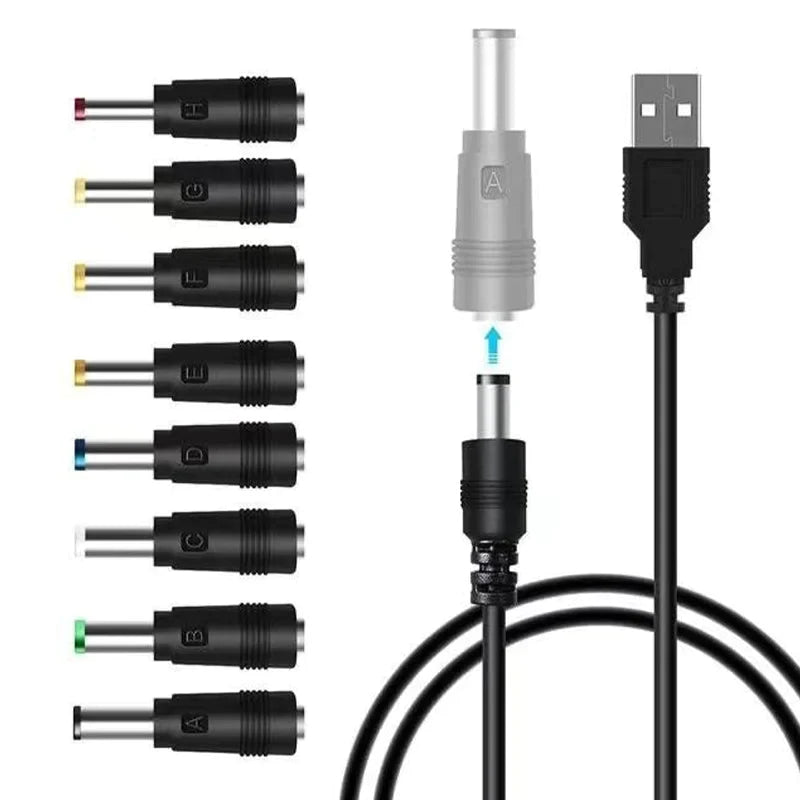 Adaptateur d'alimentation CC universel 8 en 1