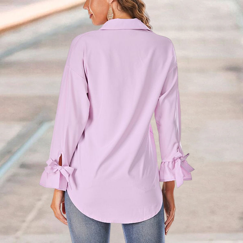 Blouse ample à manches évasées