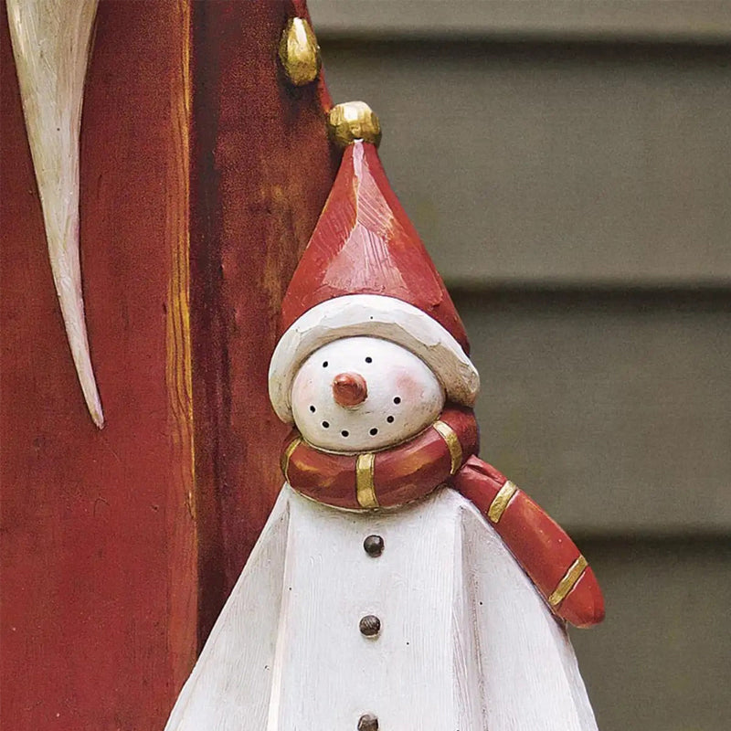 Bonhomme de Neige des Bois avec Lanterne Solaire