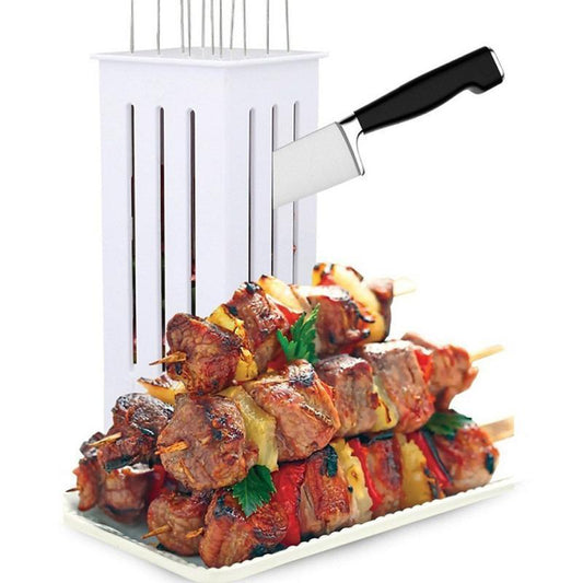 Trancheuse de Nourriture Grill BBQ Brochette Express Avec 16 Trous