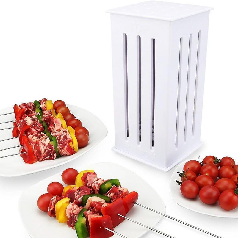 Trancheuse de Nourriture Grill BBQ Brochette Express Avec 16 Trous
