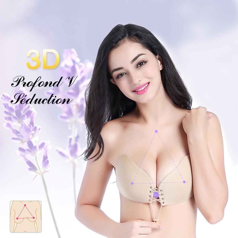 Soutien-Gorge Invisible Femmes Auto-Adhésif Sans Bretelles