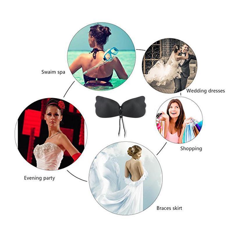 Soutien-Gorge Invisible Femmes Auto-Adhésif Sans Bretelles