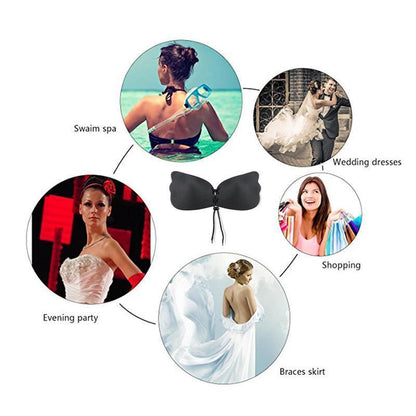 Soutien-Gorge Invisible Femmes Auto-Adhésif Sans Bretelles