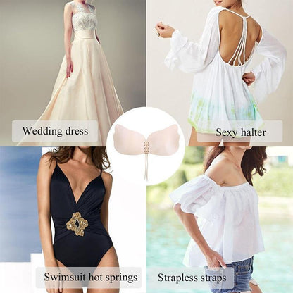 Soutien-Gorge Invisible Femmes Auto-Adhésif Sans Bretelles