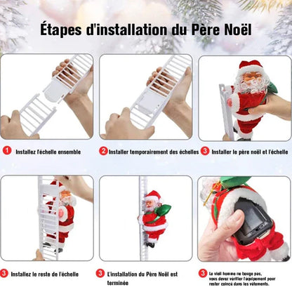 Père Noël grimpant électrique