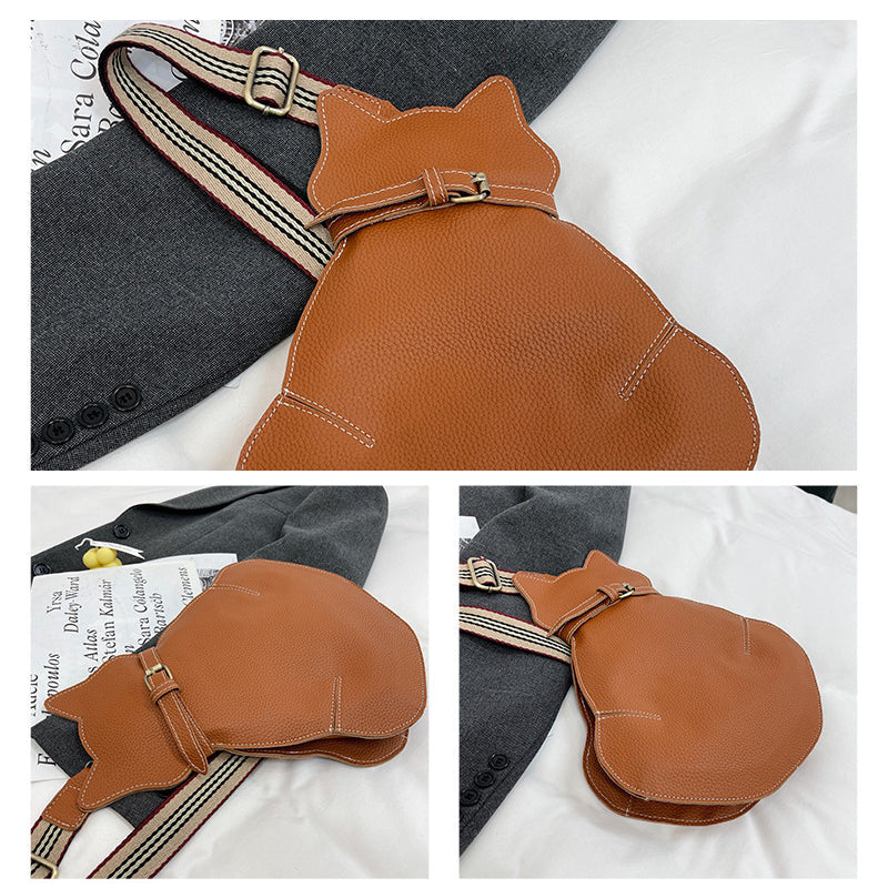 Sac à bandoulière en forme de chat