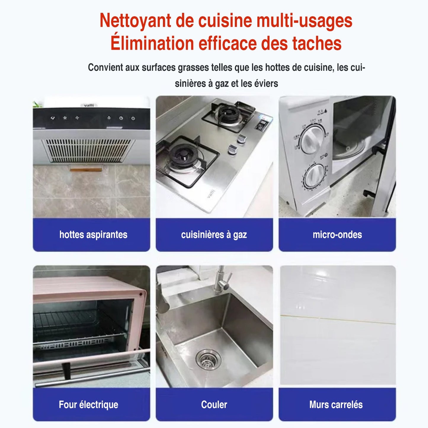 Nettoyant mousse de cuisine