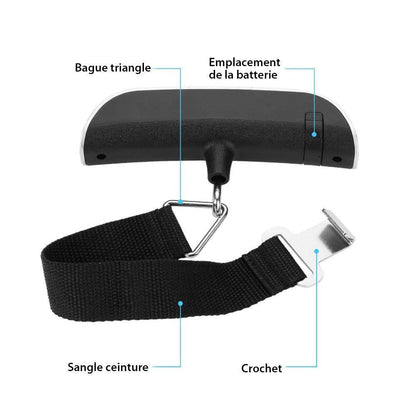 Balance numérique portable, batterie incluse